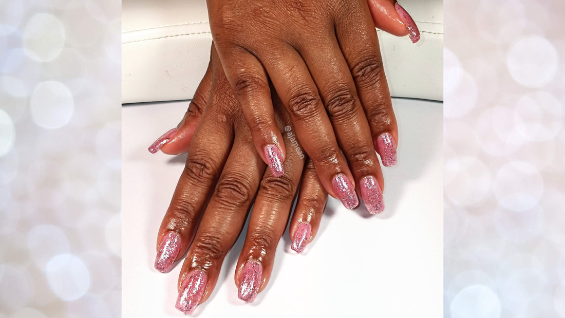 A Set of Gel Nail Extensions Done By Princess Angie J Before Her First Day of Nail School