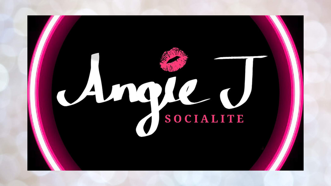 ANGIE J Logo: The secondary Angie J Socialite, LLC logo / Angie J Socialite Logo